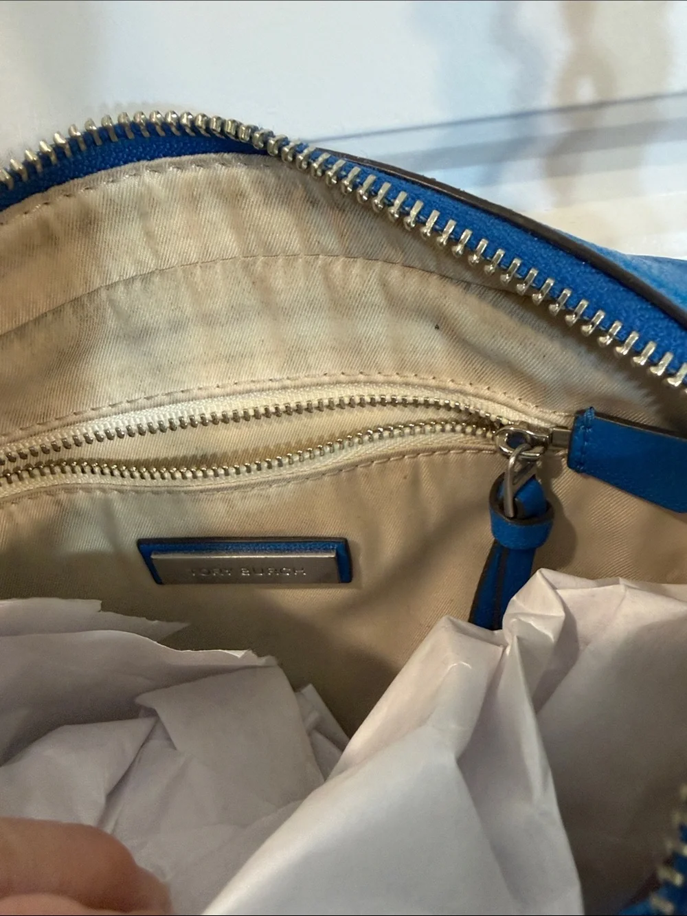Tory Burch Fleming Distressed Camera Bag